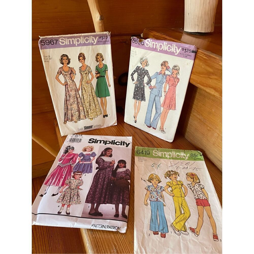 Sewing Patterns x4